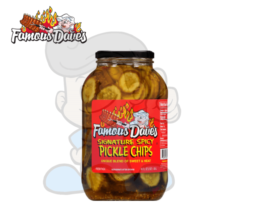 Famouse Dave&#39;s Signature Spicy Pickle Chips 1.89L