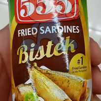 555 Fried Sardines Bistek (8 X 155 G) Groceries