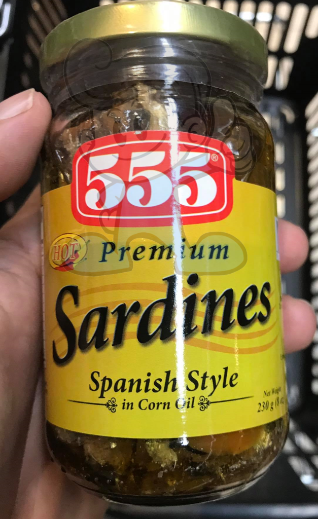 555 Premium Sardines Spanish Style In Corn Oil (3 X 230 G) Groceries