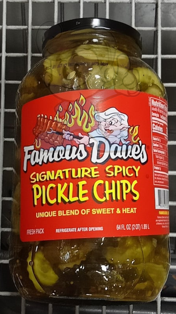 Famouse Dave&#39;s Signature Spicy Pickle Chips 1.89L