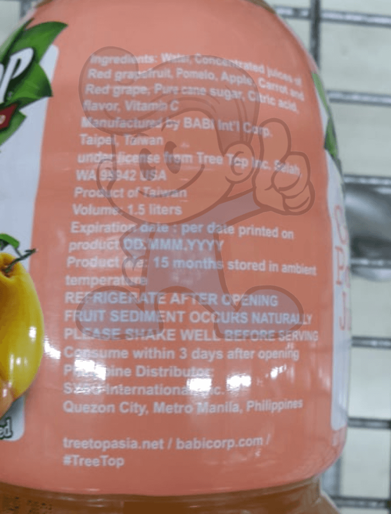 Tree Top Grapefruit Pomelo Fruit Drink (3 x 1.5 L)