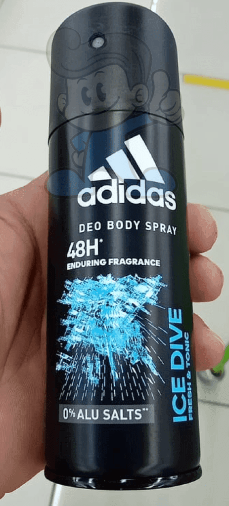 Adidas Ice Dive Fresh & Tonic Deo Body Spray For Men 2 X 150Ml Beauty