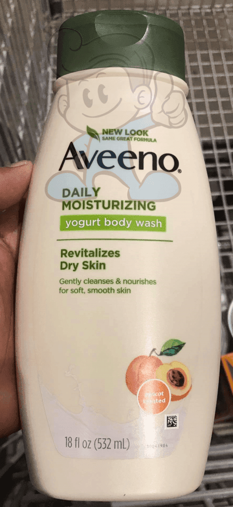 Aveeno Daily Moisturising Yogurt Body Wash Apricot Scented 532Ml Beauty