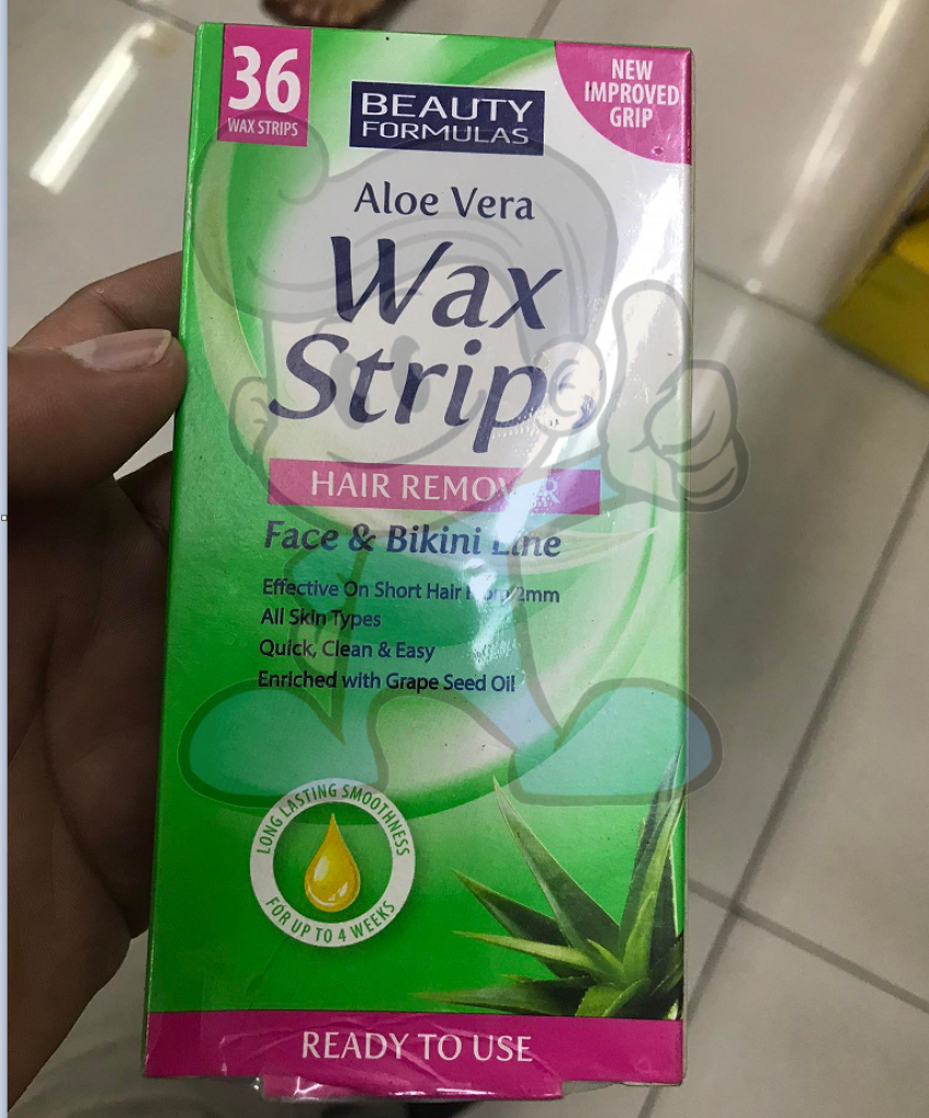 Beauty Formulas Aloe Vera Wax Strips 36S