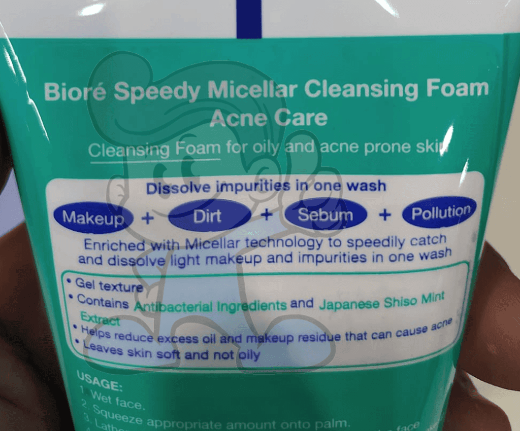Biore Speedy Micellar Cleansing Foam Acne Care (2 X 90G) Beauty