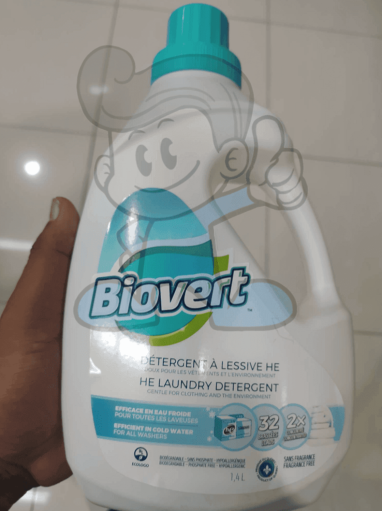 Biovert Laundry Detergent He - Fragrance Free 1.4 L Household Supplies