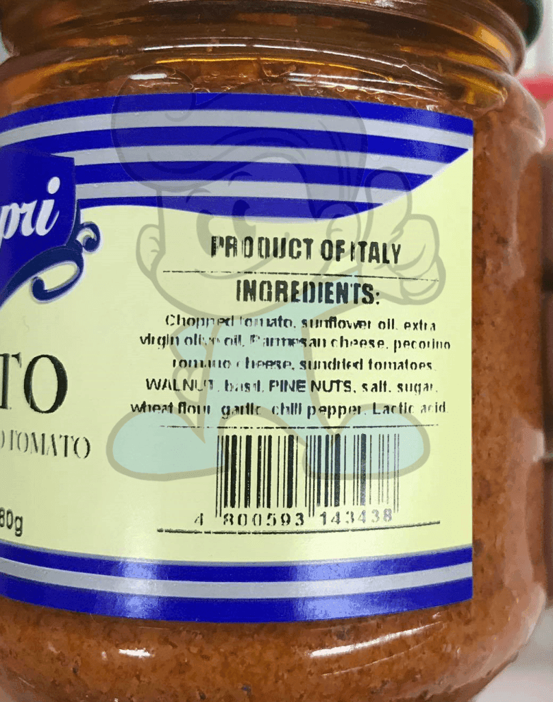 Capri Pesto With Sundried Tomato (2 X 180 G) Groceries