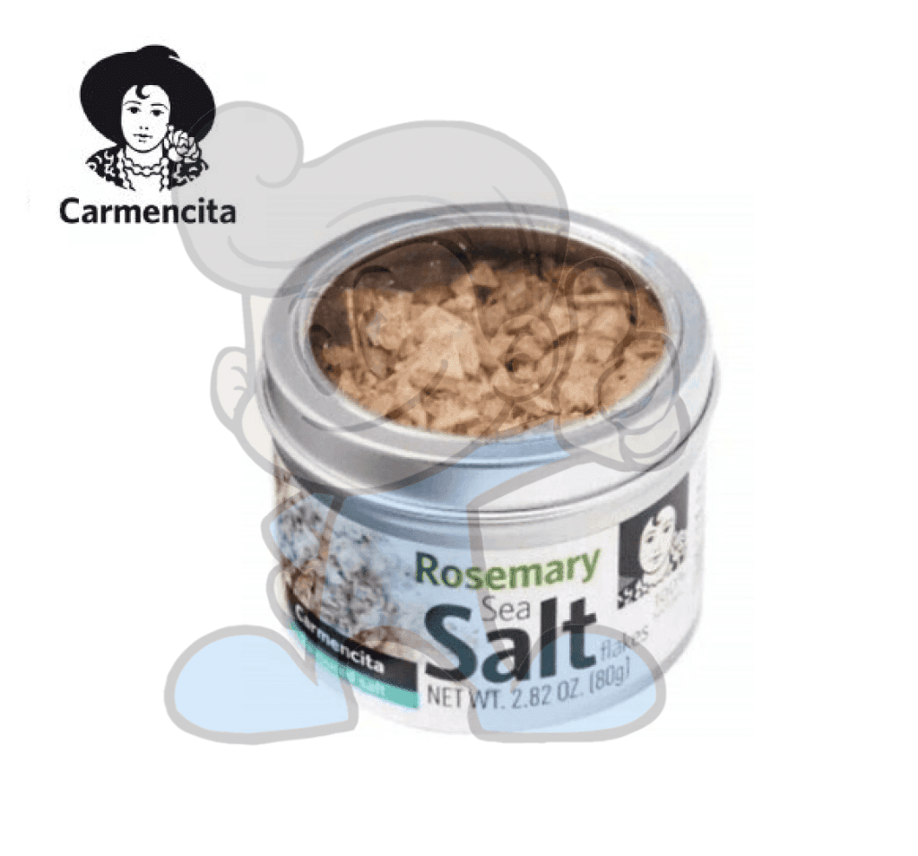 Carmencita Sea Salt Flakes With Rosemary 80G Groceries