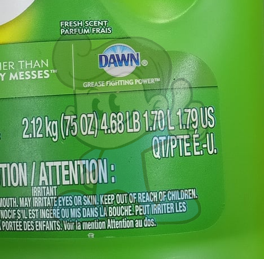 Cascade Fresh Scent Gel Detergent With Dawn 75 Oz. Household Supplies