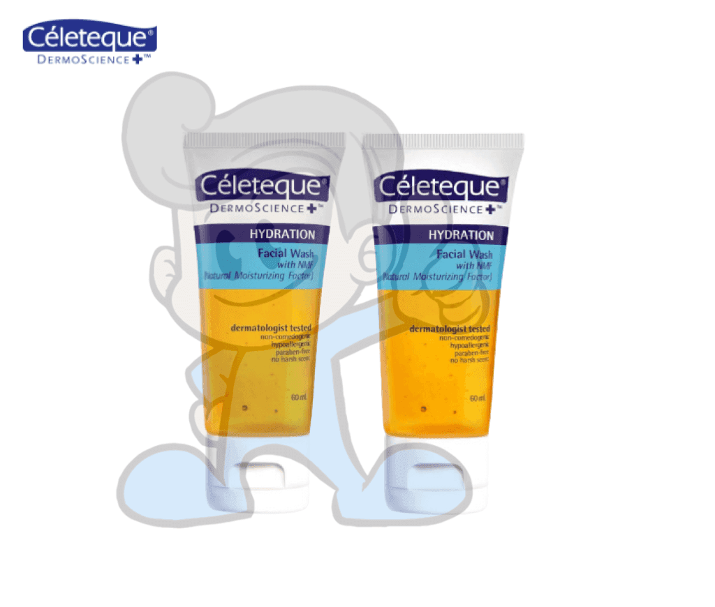 Celeteque Hydration Facial Wash With Nmf (2 X 60 Ml) Beauty