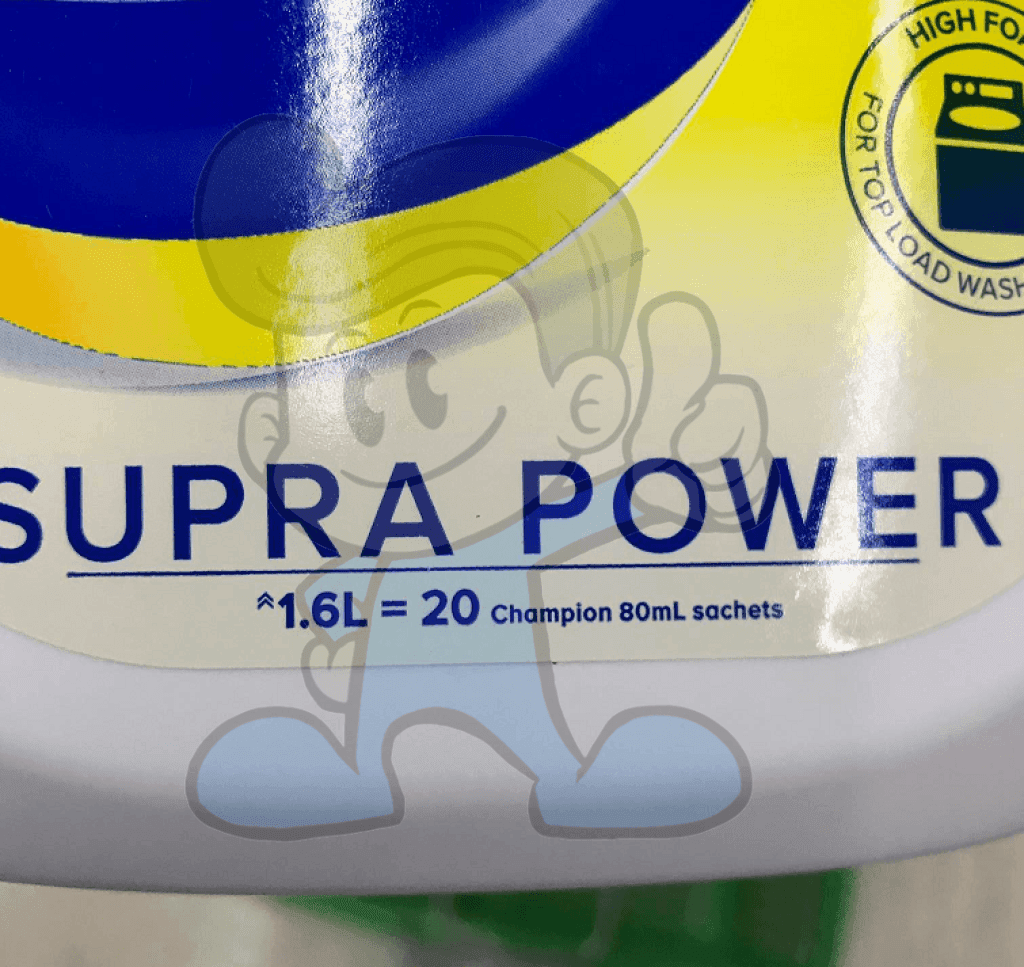 Champion Liquid Detergent High Foam Top Load (2 X 1.6L) Household Supplies