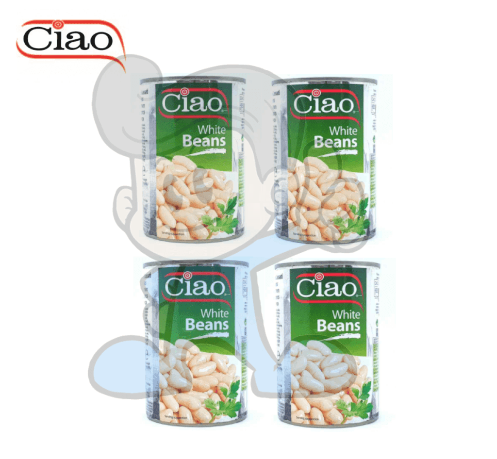 Ciao White Beans (4 X 400G) Groceries