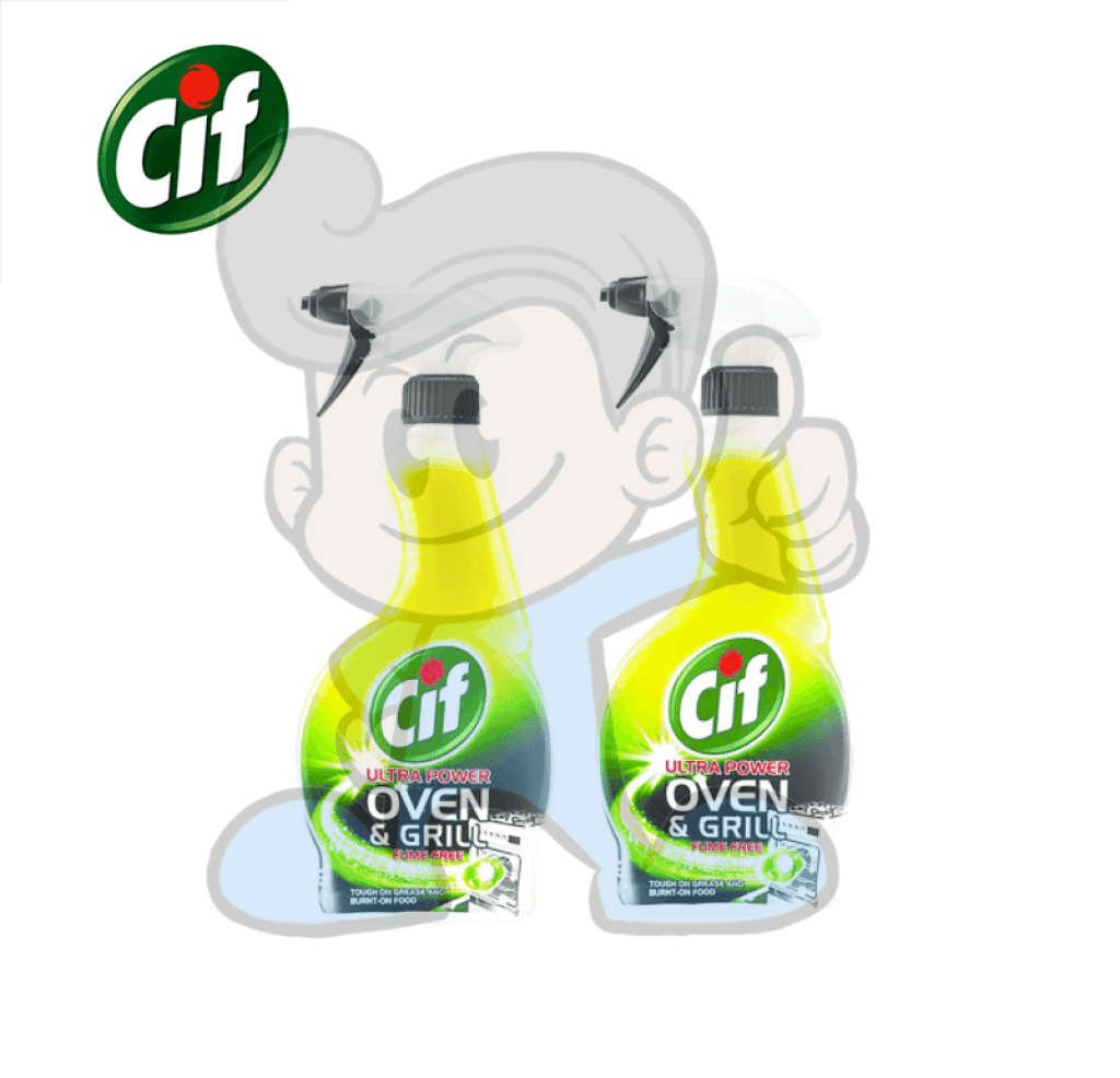 Cif Ultra Power Oven Grill Cleaner (2 X 500Ml) Household Supplies