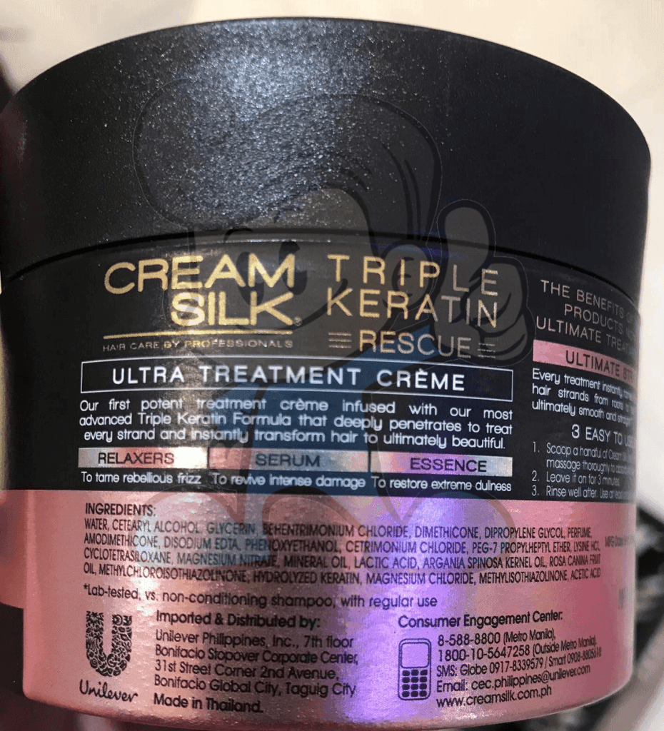 Cream Silk Triple Keratin Rescue Treatment Creme Ultimate Straight (2 X 200 Ml) Beauty