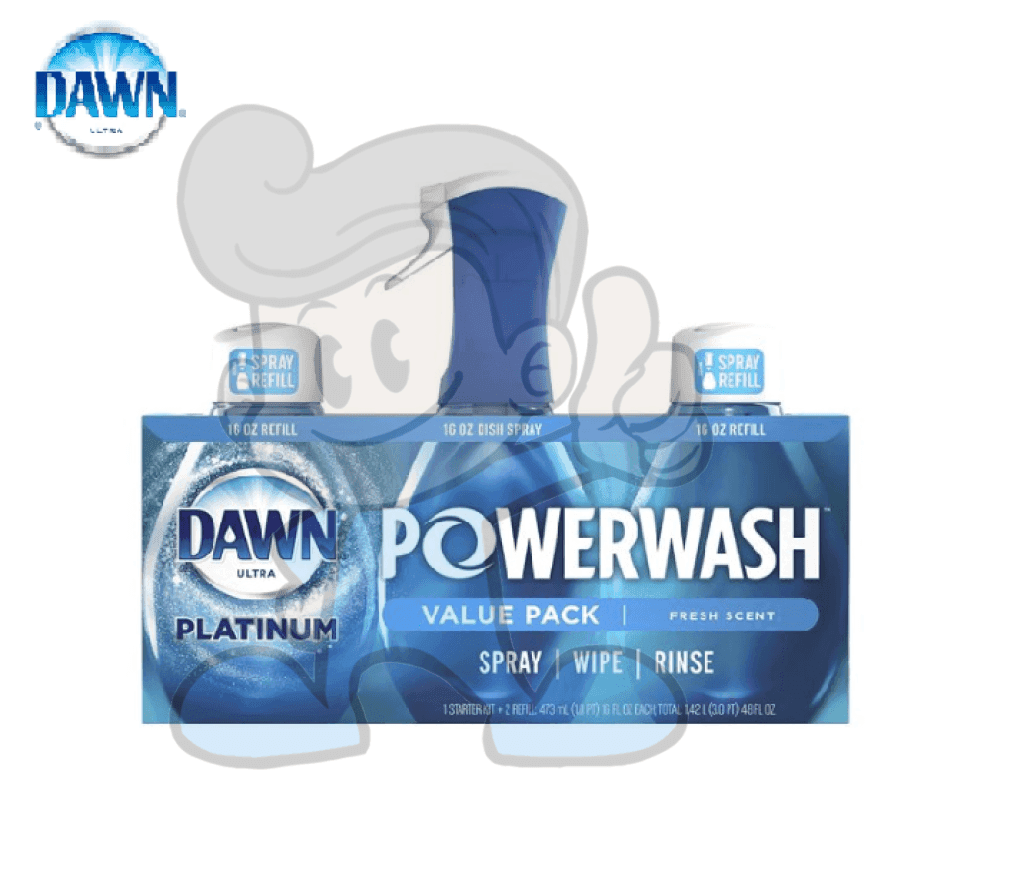 Dawn Ultra Platinum Powerwash Value Pack Fresh Scent 48 Oz. Household Supplies