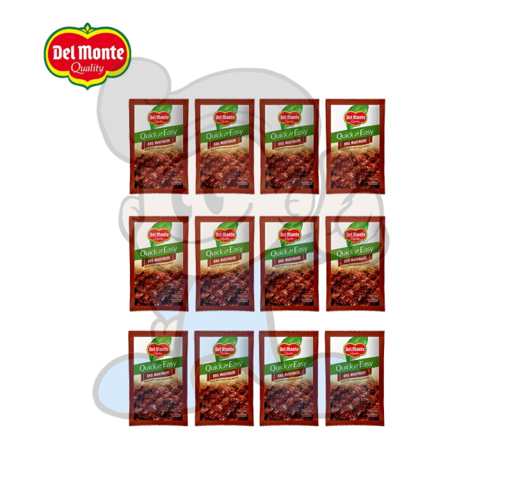 Del Monte Quick N Easy Bbq Marinade (12 X 80Ml) Groceries