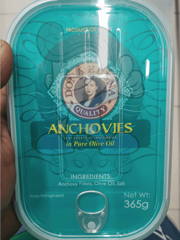 Dona Elena Anchovies In Pure Olive Oil 365G Groceries
