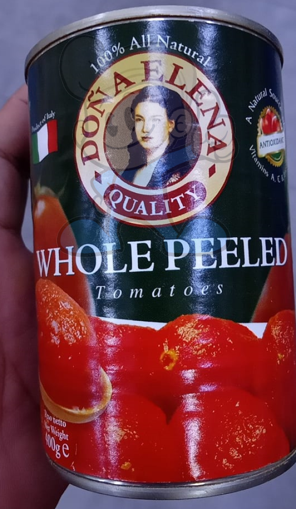 Dona Elena Whole Peeled Tomatoes (4 X 400 G) Groceries