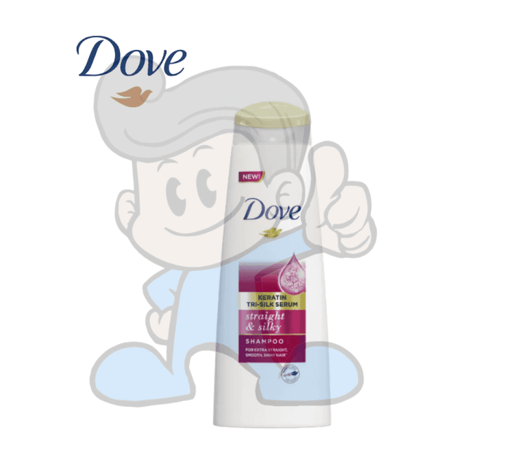 Dove Straight And Silky Keratin Tri-Silk Serum Shampoo 340Ml Beauty