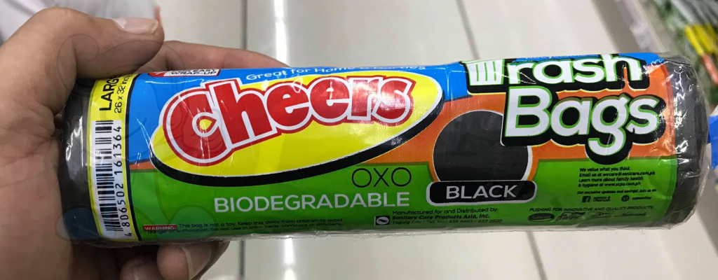 Cheers Oxo Biodegradable Black Trash Bags Large (3 x 10's)