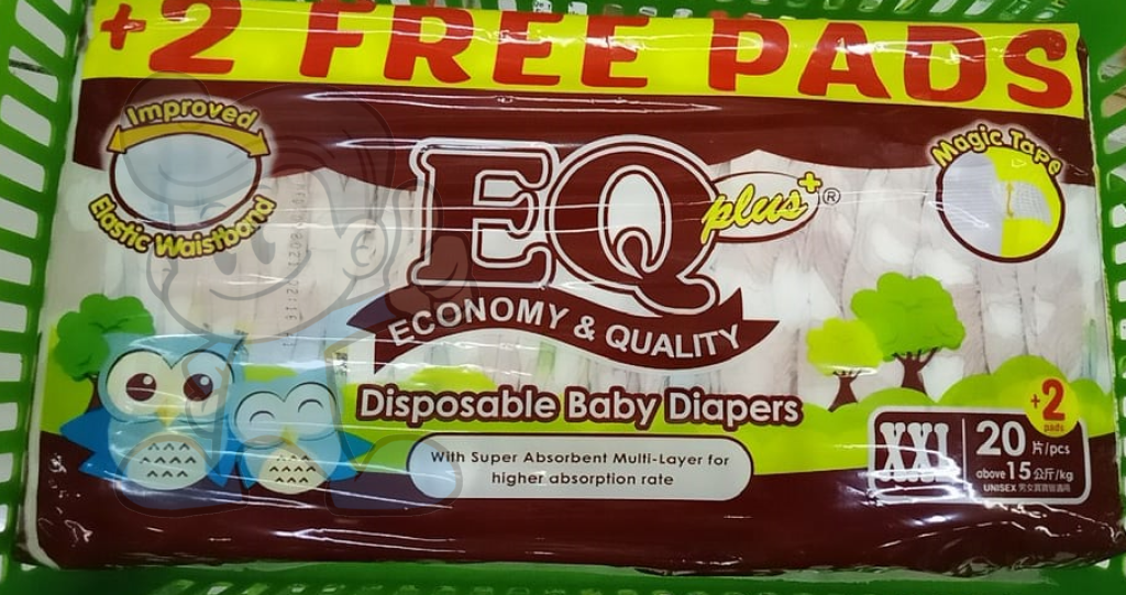 Eq Plus Disposable Baby Diapers Xxl (2 X 20S) Mother &