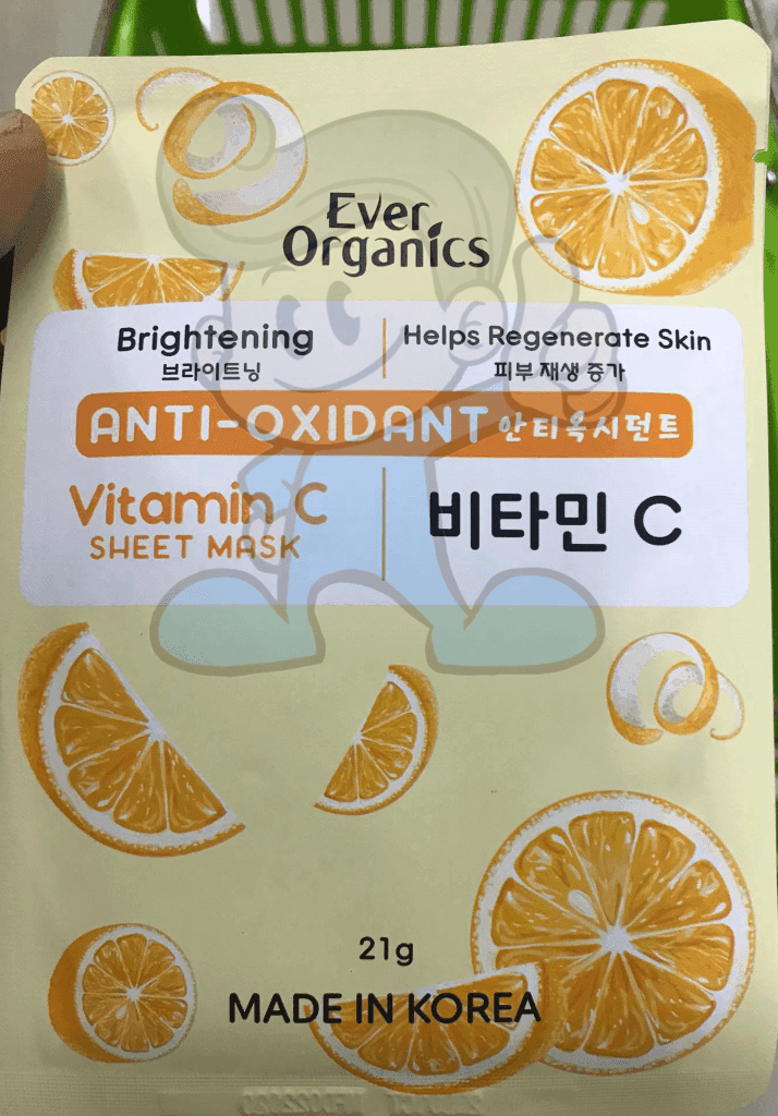 Ever Organics Anti-Oxidant Vitamin C Sheet Mask (6 X 21 G) Beauty