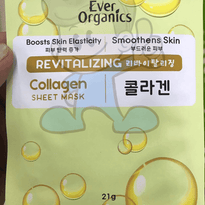 Ever Organics Revitalizing Collagen Sheet Mask (6 X 21 G) Beauty