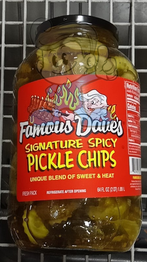 Famouse Dave&#39;s Signature Spicy Pickle Chips 1.89L Groceries