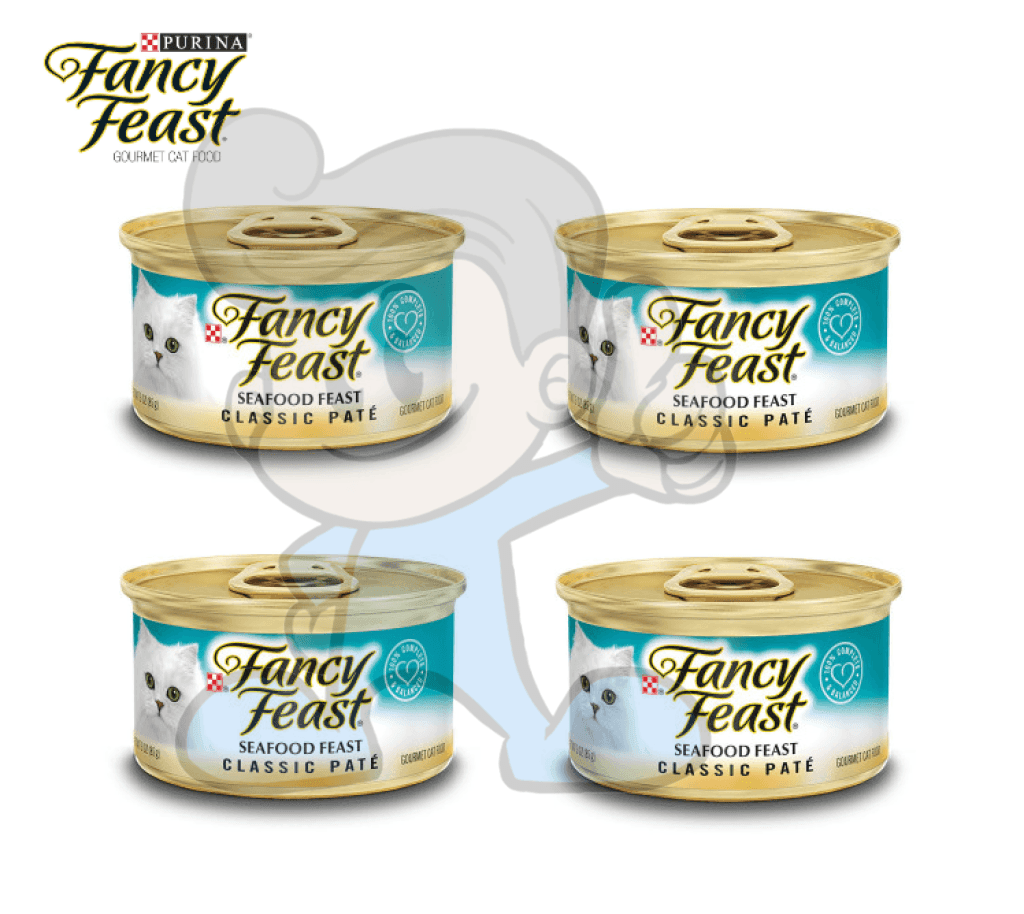 Fancy Feast Classic Pate Seafood (4 X 85G) Pet Supplies