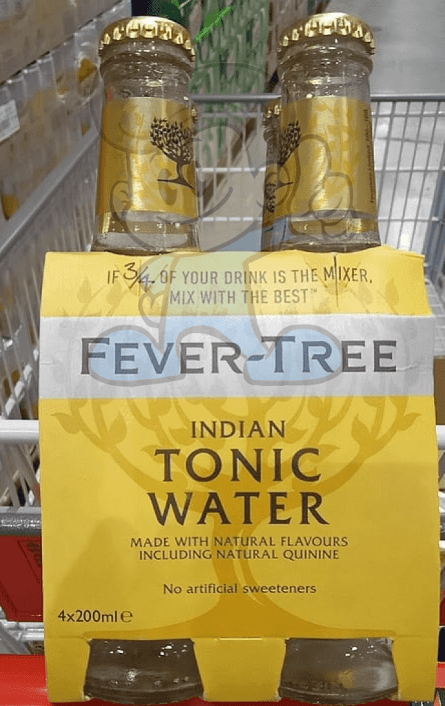 Fever Tree Indian Tonic Water (4 X 200Ml) Groceries