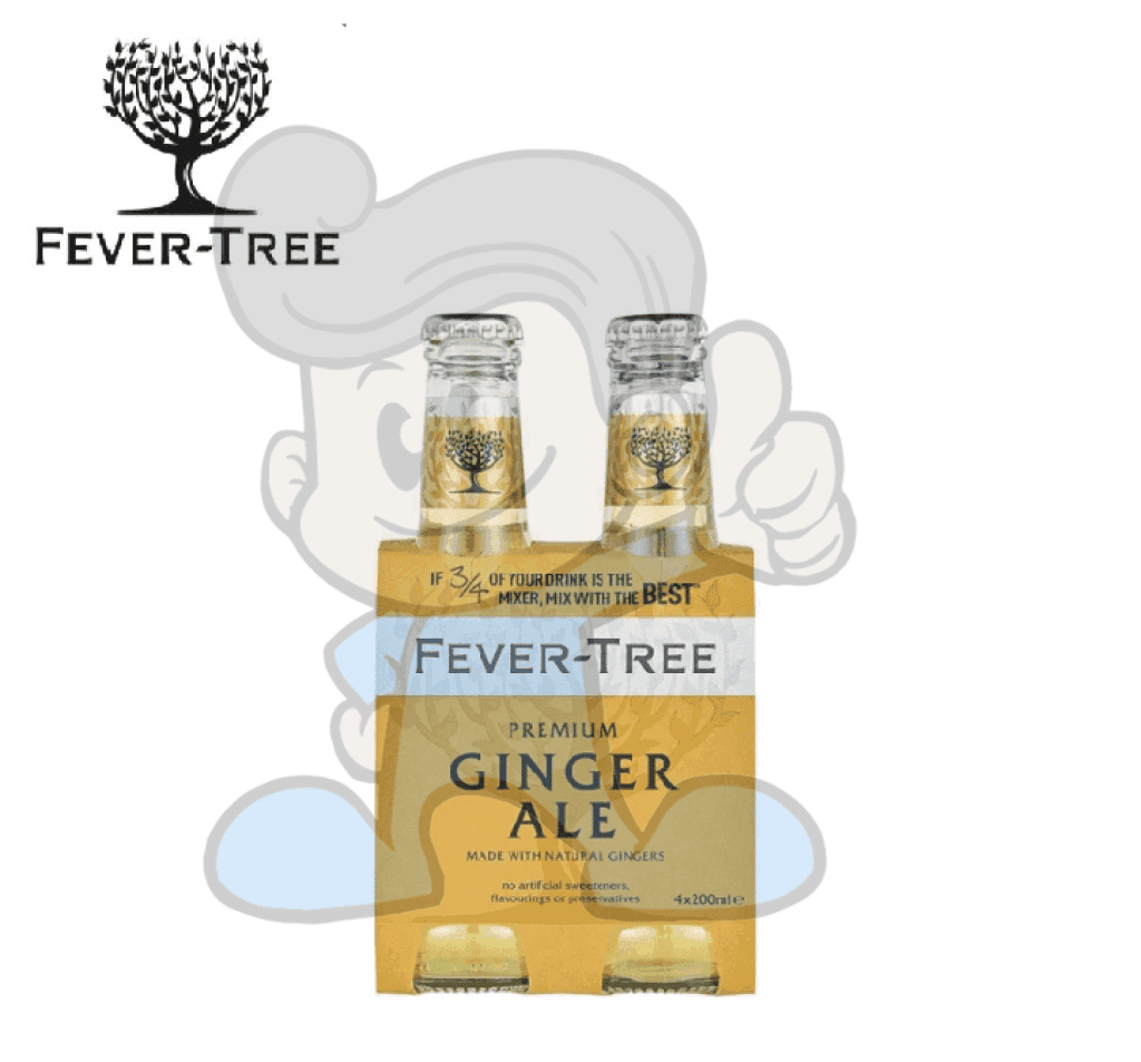 Fever Tree Premium Ginger Ale (4 X 200Ml) Groceries