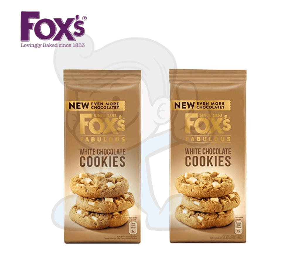 Fox White Chocolate Cookies (2 X 180G) Groceries