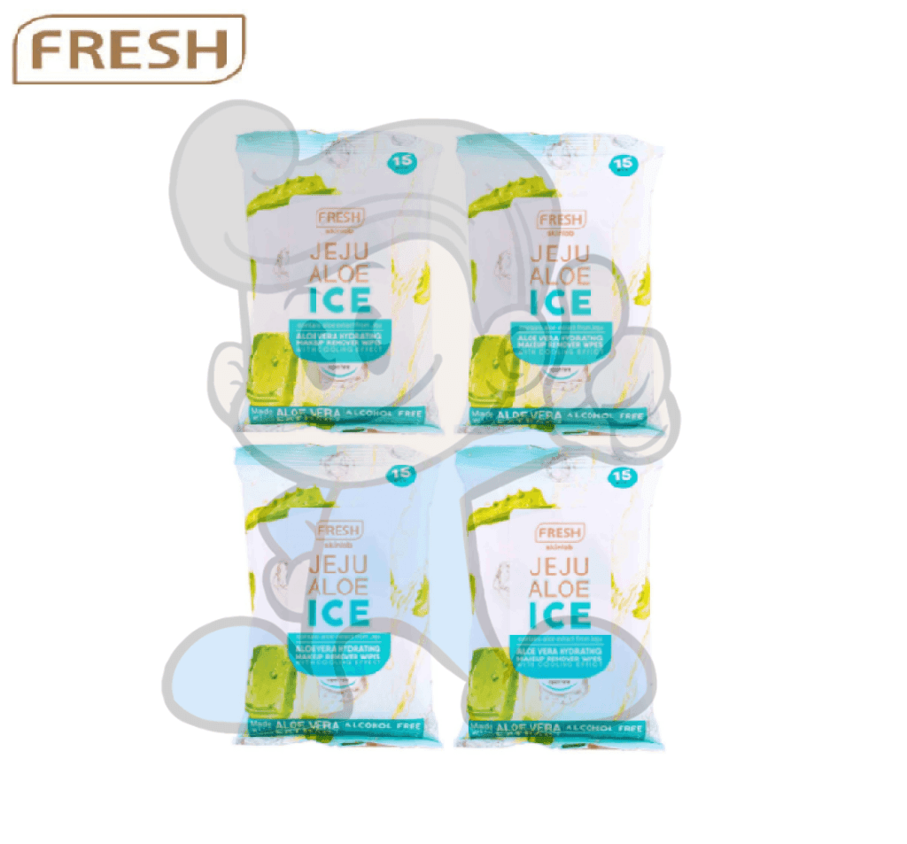 Fresh Skinlab Jeju Aloe Ice Hydrating Makeup Remover Wipes (4 X 15S) Beauty