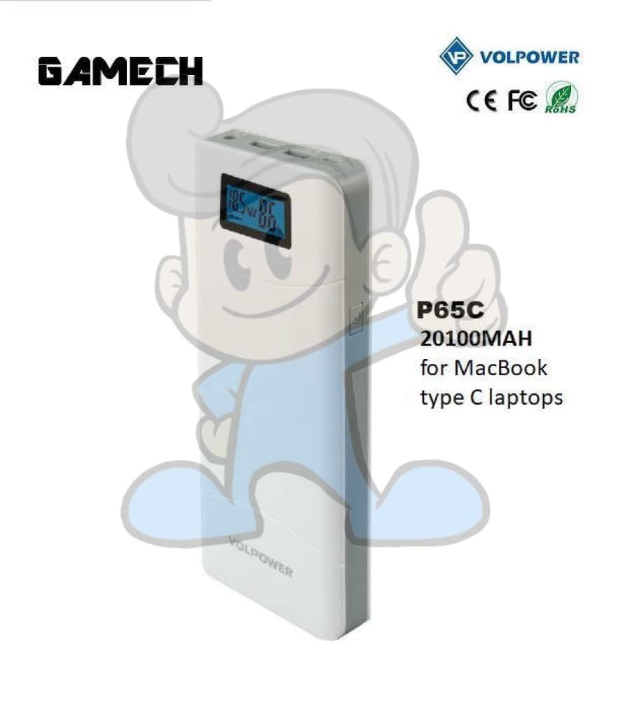 Gamech Volpower 20100Mah Multifunction Powerbank For Laptop Mobile And In-Car Jump Starter