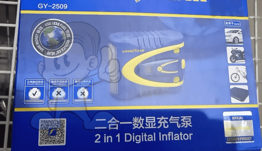 Goodyear 2 In 1 Digital Inflator Gy- 2509 Motors