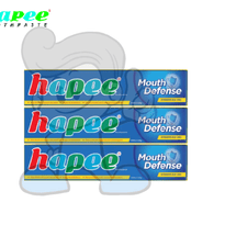 Hapee Toothpaste Mouth Defense Outrageous Blue Chill (3 X 100 Ml) Beauty