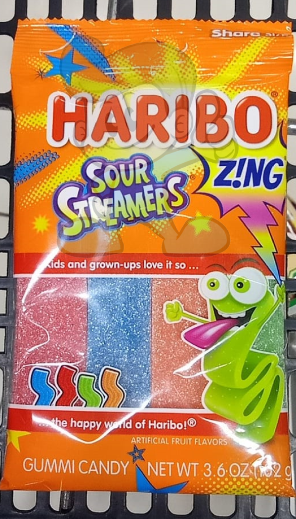 Haribo Sour Streamers Gummy Candy (2 X 102 G) Groceries