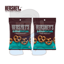 Hersheys Dipped Pretzels Milk Chocolate Snack (2 X 120G) Groceries