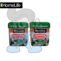Homelife Citronella Twist Lily Smoke-Free Mosquito Repellent (2 X 180 G) Beauty