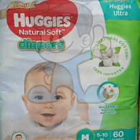 Huggies Gold Natural Soft Diapers Medium 60S Mother & Baby