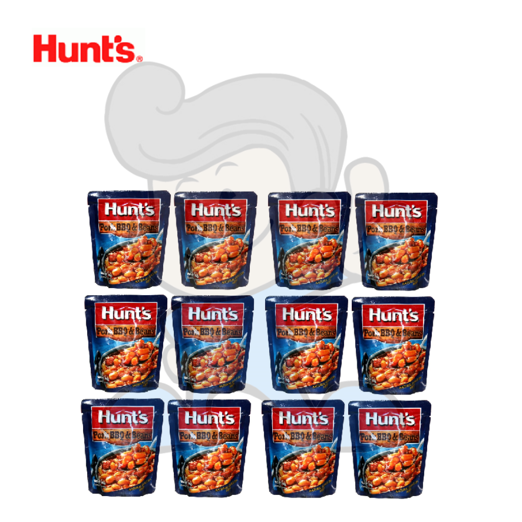 Hunts Pork Bbq Beans (12 X 100 G) Groceries