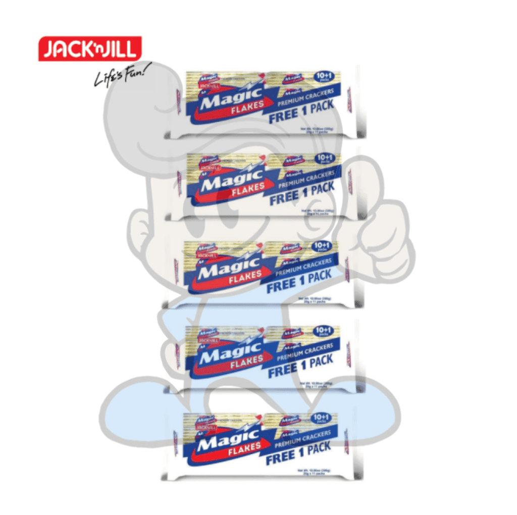 Jack N Jill Magic Flakes Premium Crackers Pack Of 5 (55 X 28G) Groceries