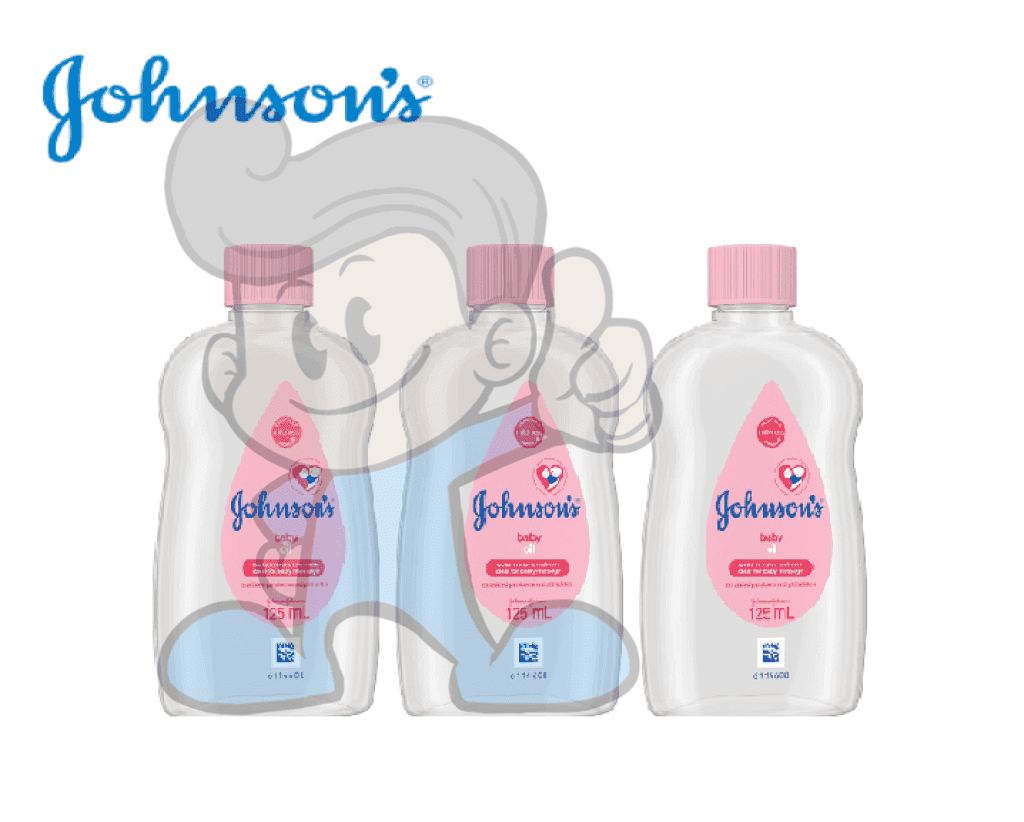 Johnsons Regular Baby Oil (3 X 125 Ml) Mother &
