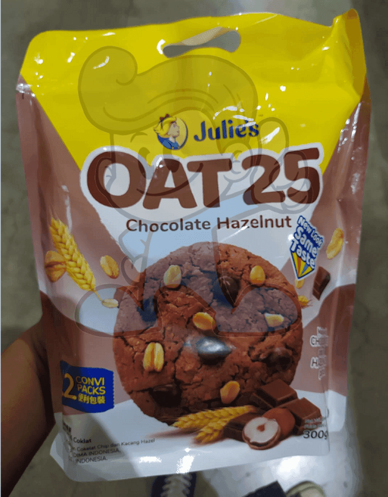 Julies Oat 25 Chocolate Hazelnut Chips (2 X 300G) Groceries