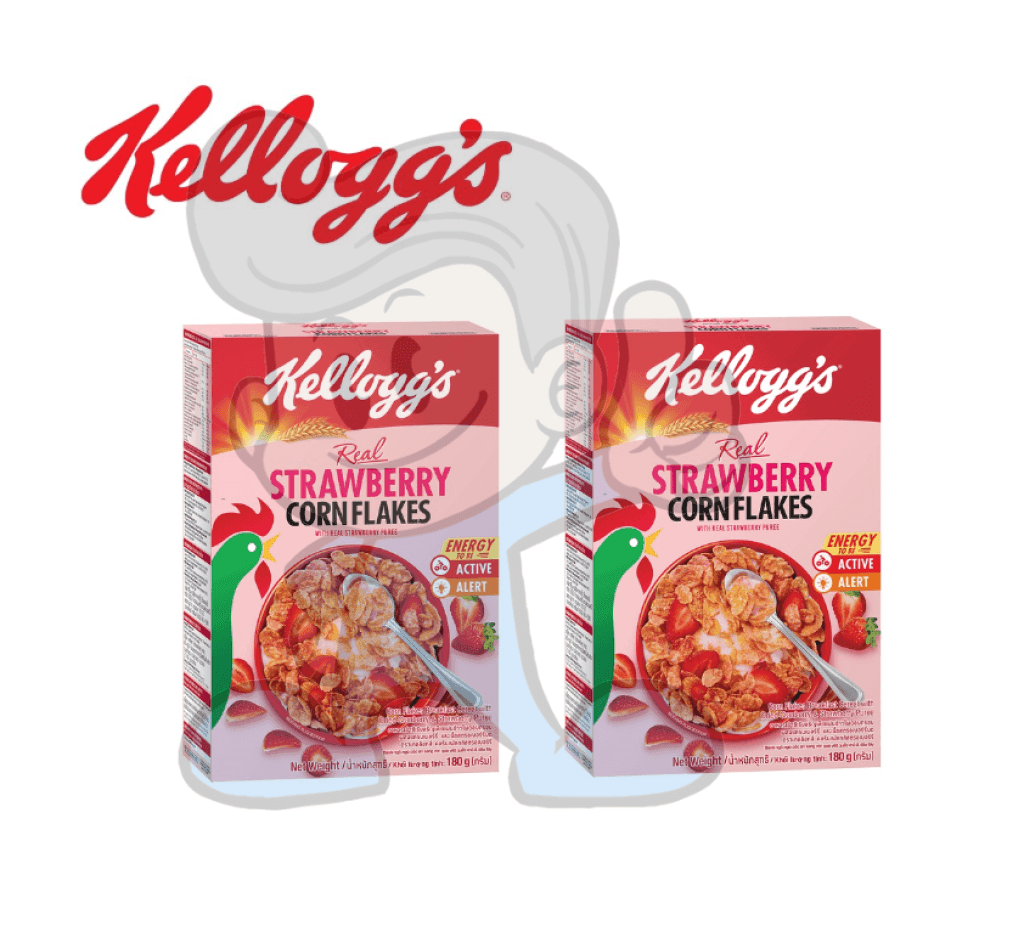 Kelloggs Strawberry Corn Flakes Cereal (2 X 180G) Groceries