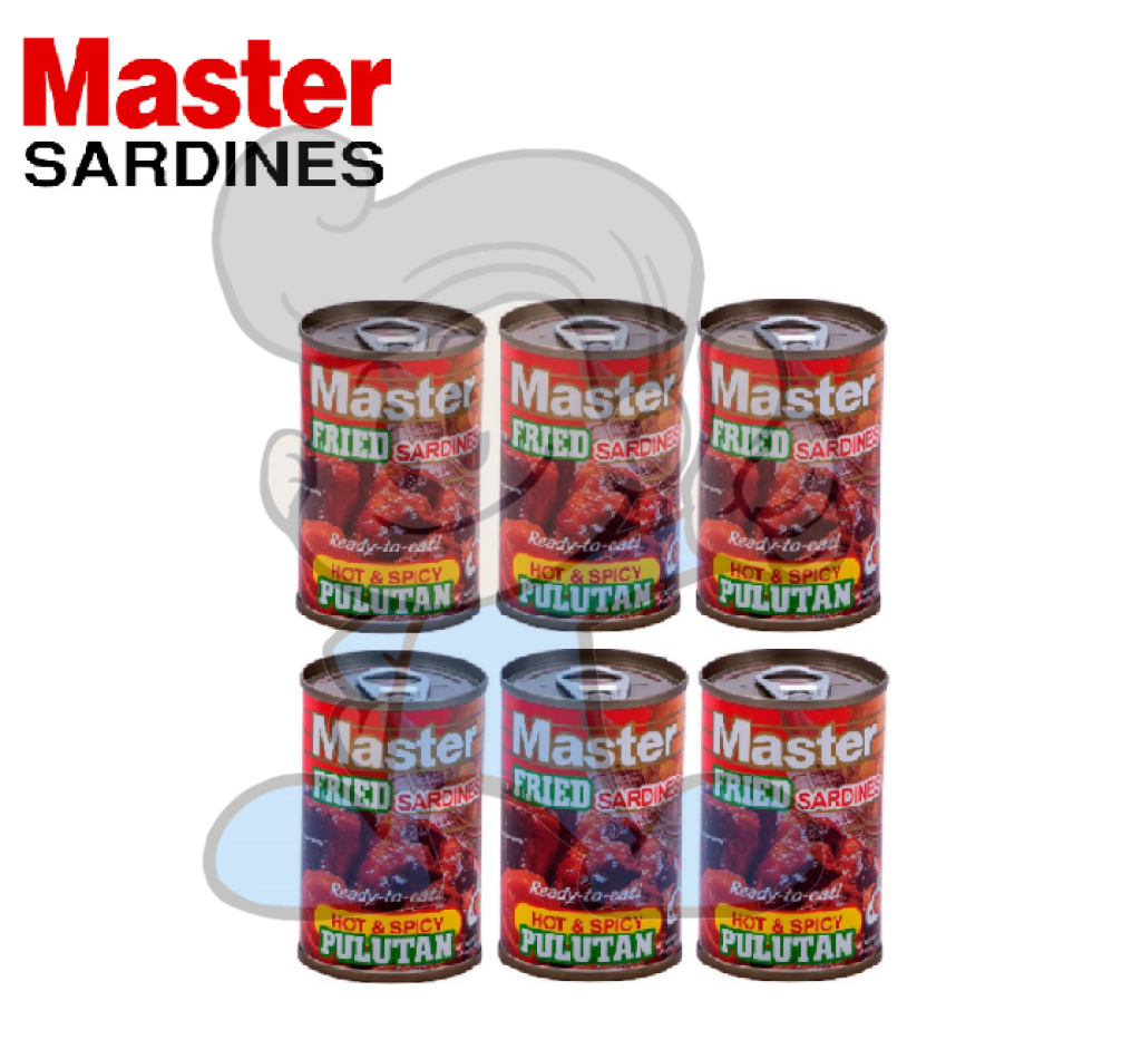 Master Fried Sardines Ready To Eat Hot & Spicy Pulutan (6 X 155 G) Groceries