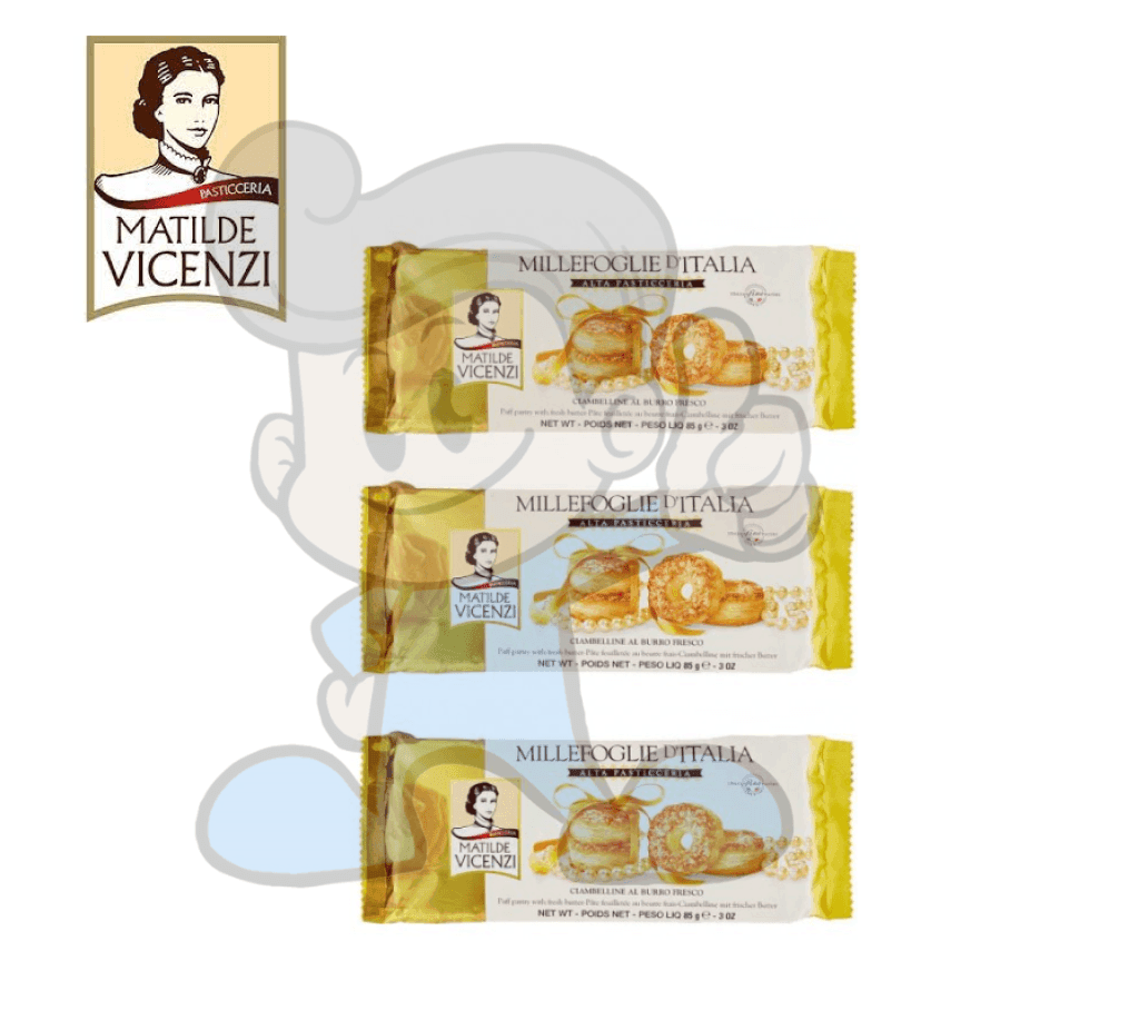 Matilde Vicenzi Puff Pastry With Butter (3 X 85G) Groceries