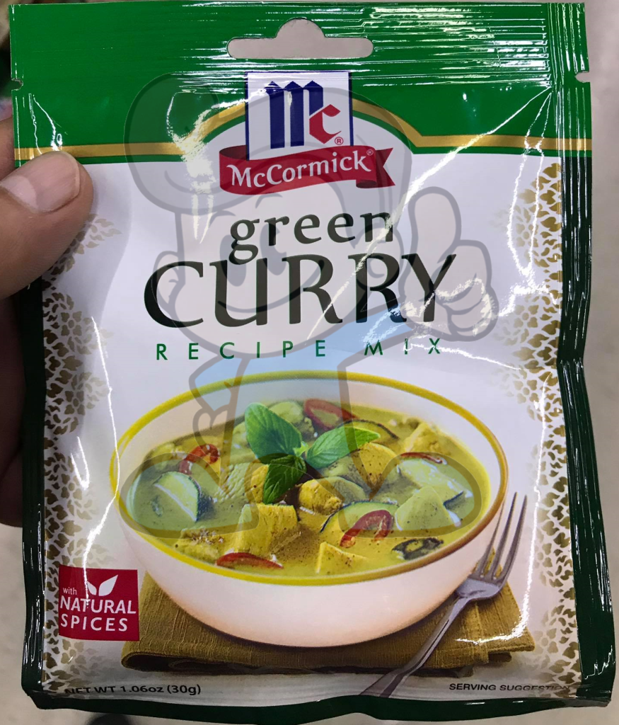 Mccormick Green Curry Recipe Mix (6 X 30 G) Groceries