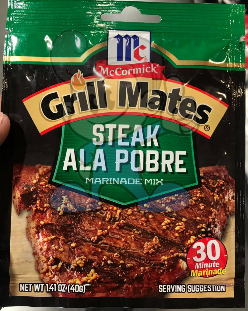 Mccormick Grill Mates Steak Ala Pobre Marinade Mix (6 X 40 G) Groceries