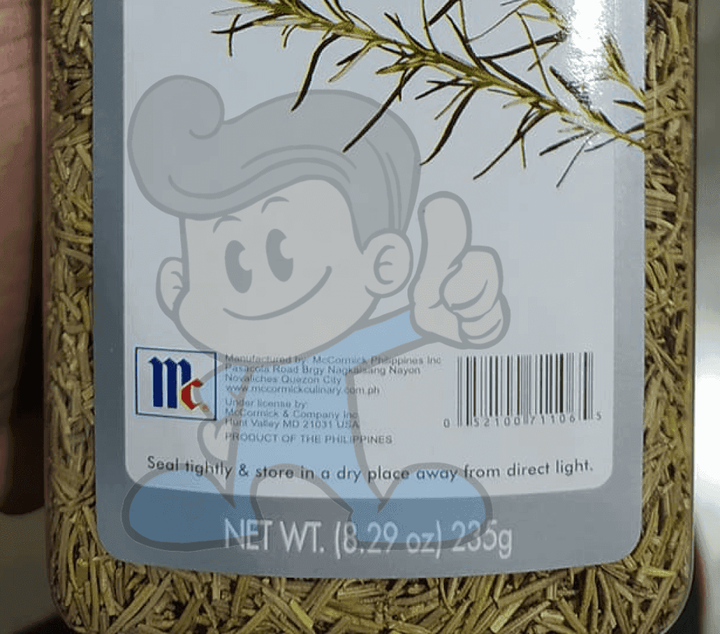 Mccormick Rosemary Leaves Whole 235G Groceries